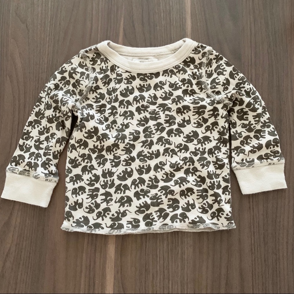 EUC 6/12 Peek elephant shirt